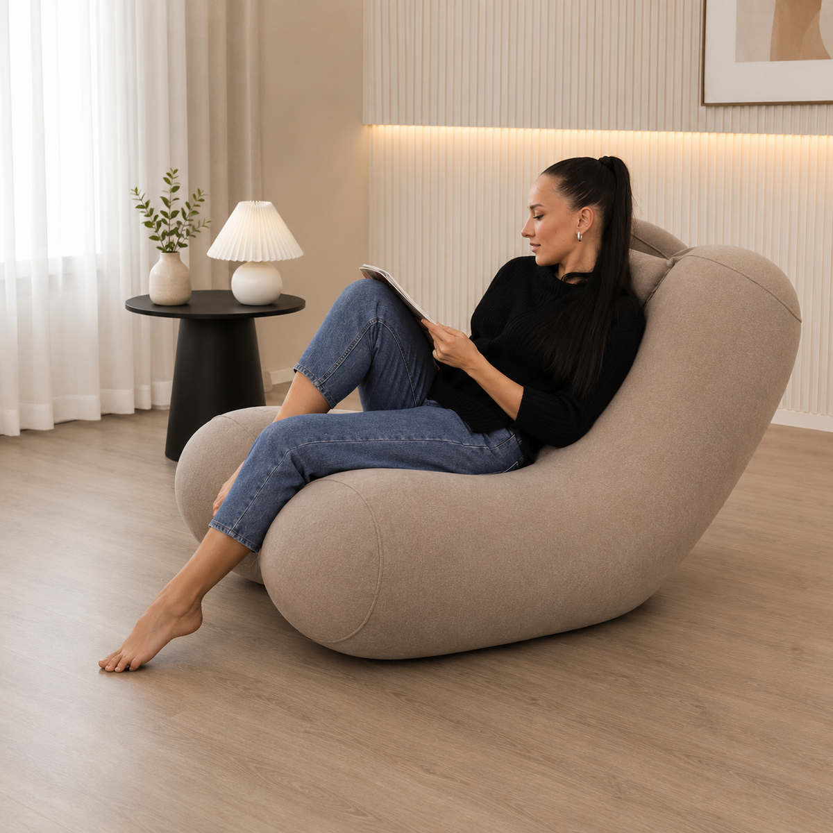2u1 Ergonomska Fotelja na naduvavanje