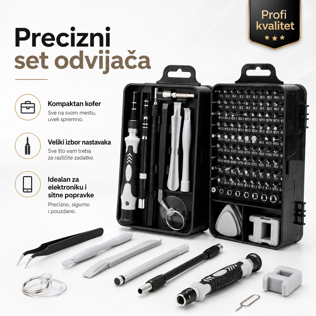 Set preciznih odvijača 110 u 1