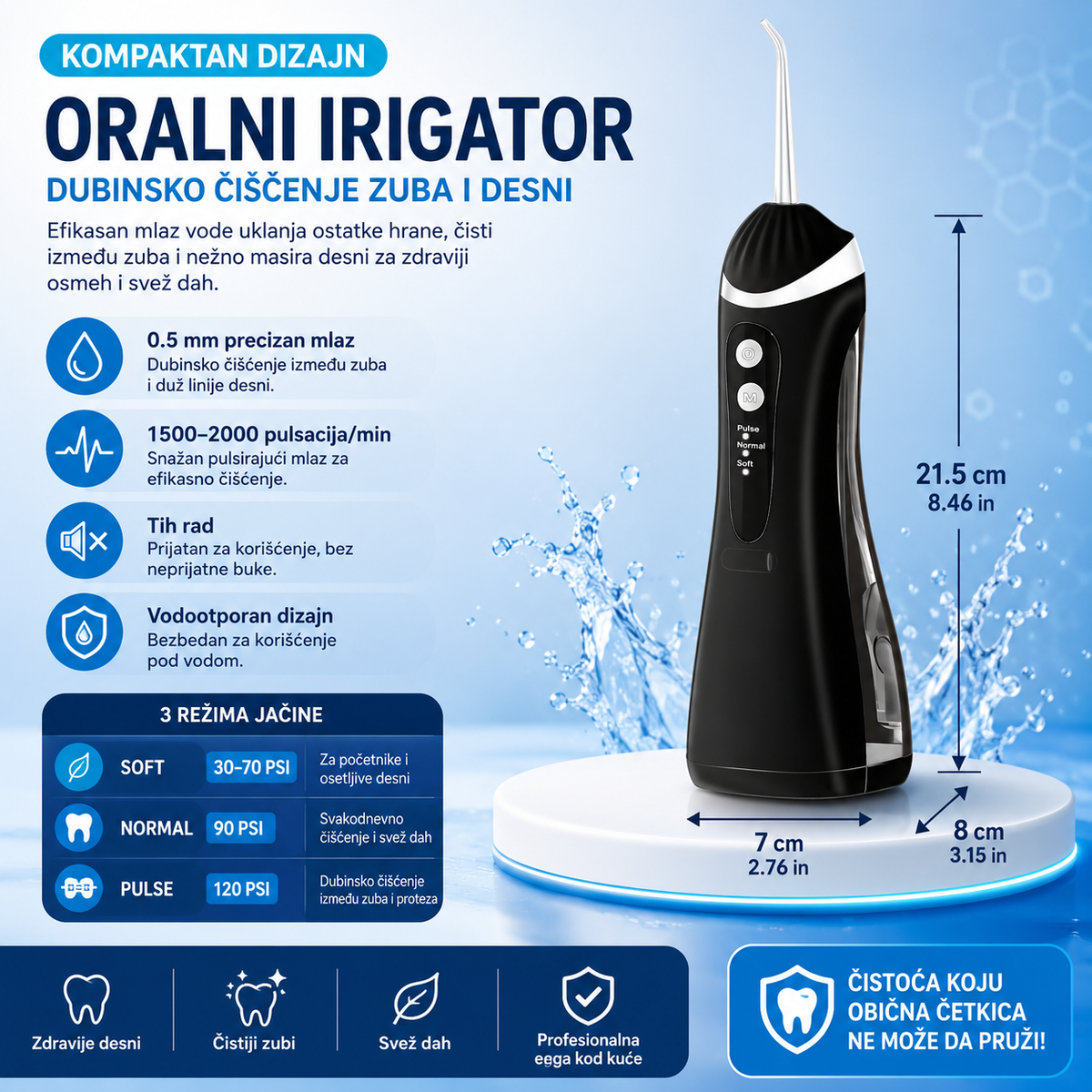Oralni Irigator Za Dubinsko Čišćenje