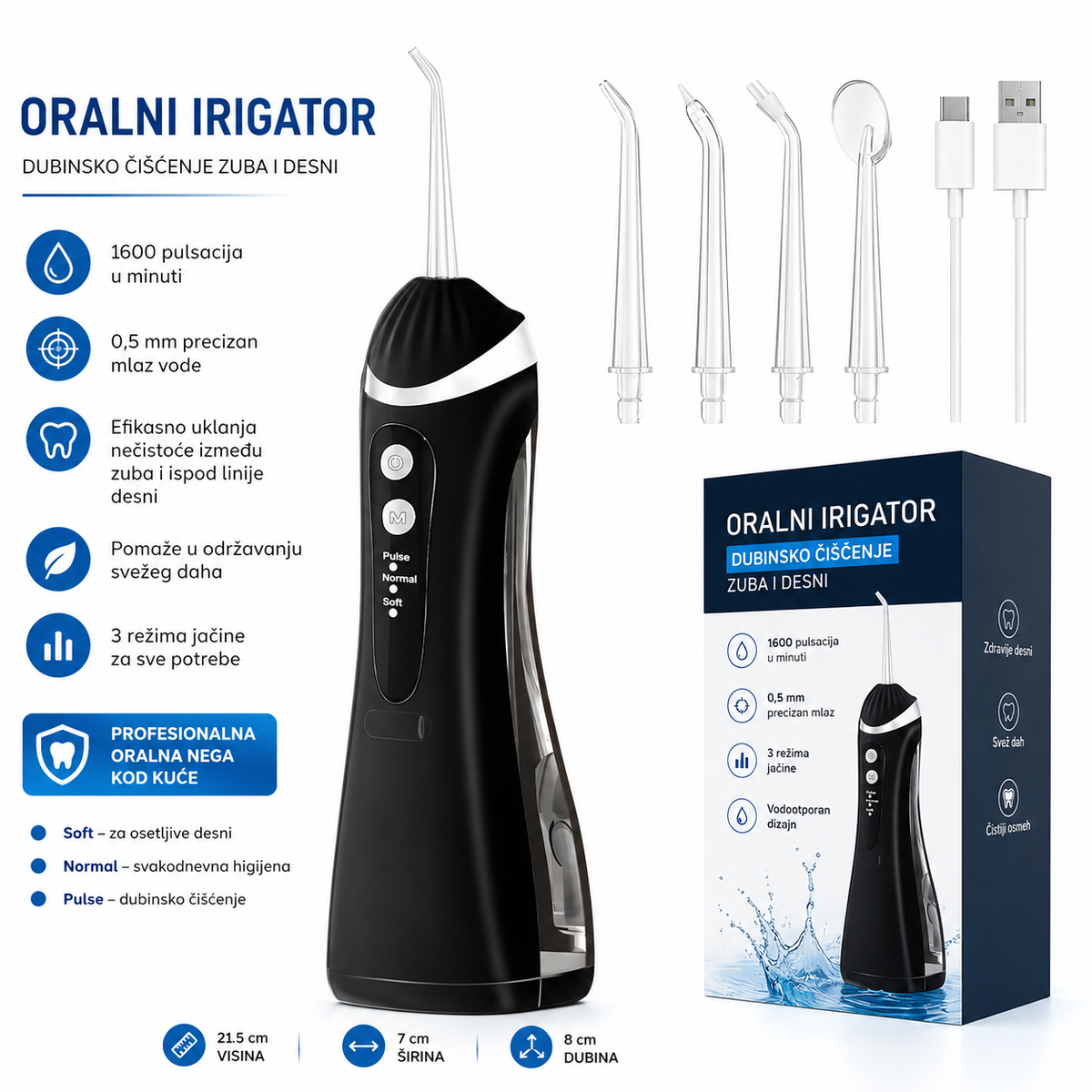 Oralni Irigator Za Dubinsko Čišćenje