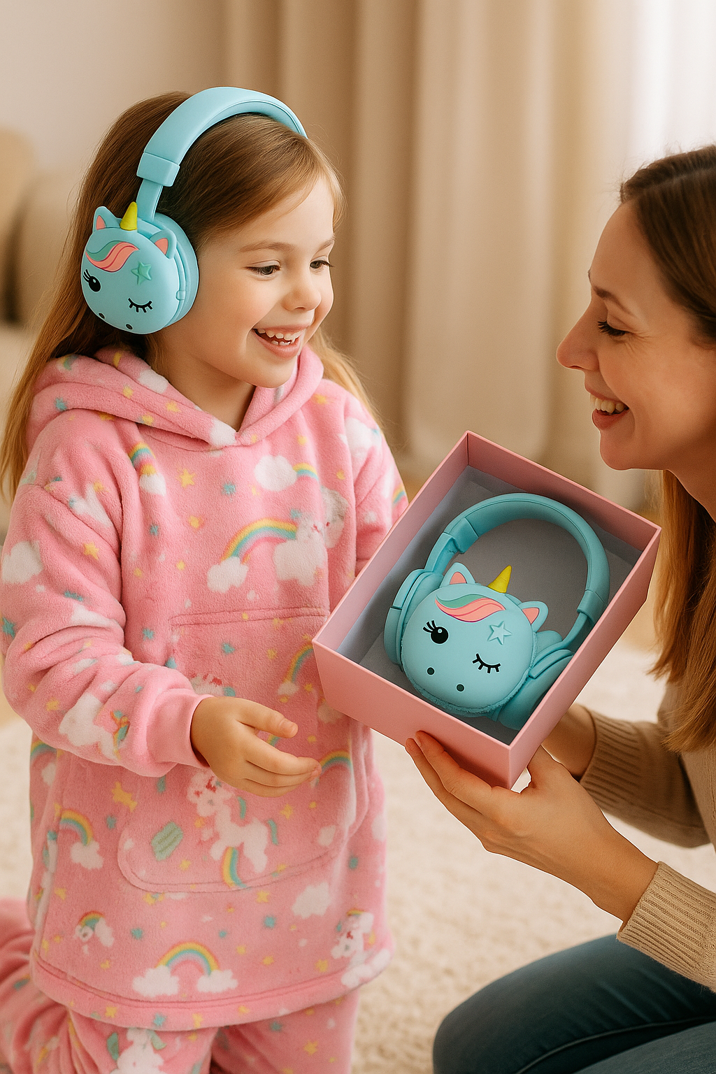 Bežične dečije slušalice + univerzalno ćebe – Savršena kombinacija udobnosti i zabave!