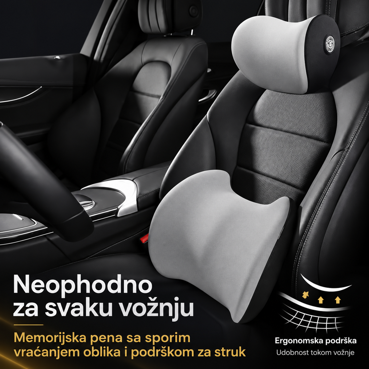 Ergonomski Jastuci za Automobil