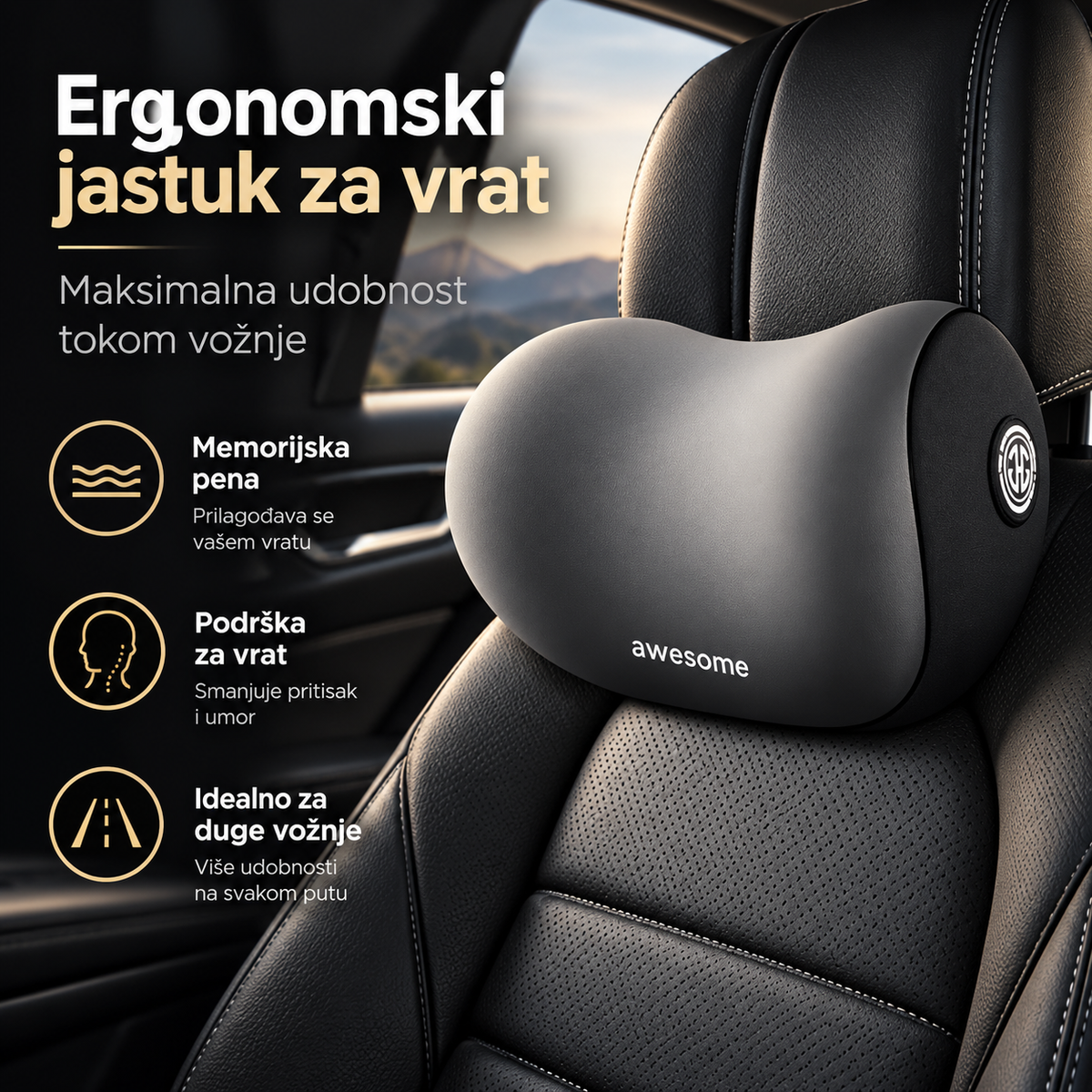 Ergonomski Jastuci za Automobil