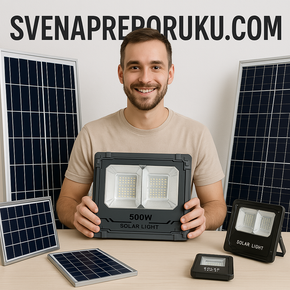 Led Projektor sa Solarnim panelom 100w/200w/300w