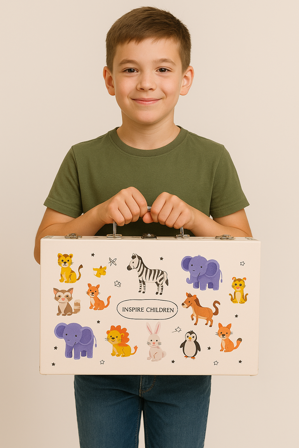 🎨 Kreativni kofer za decu – set za crtanje i bojenje