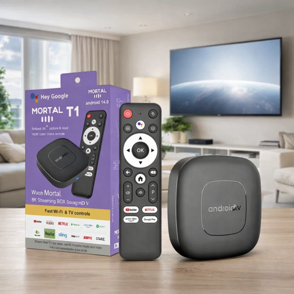 Smart TV Box Mortal T1 – Pretvori svaki TV u pametan (4K + Android 14)