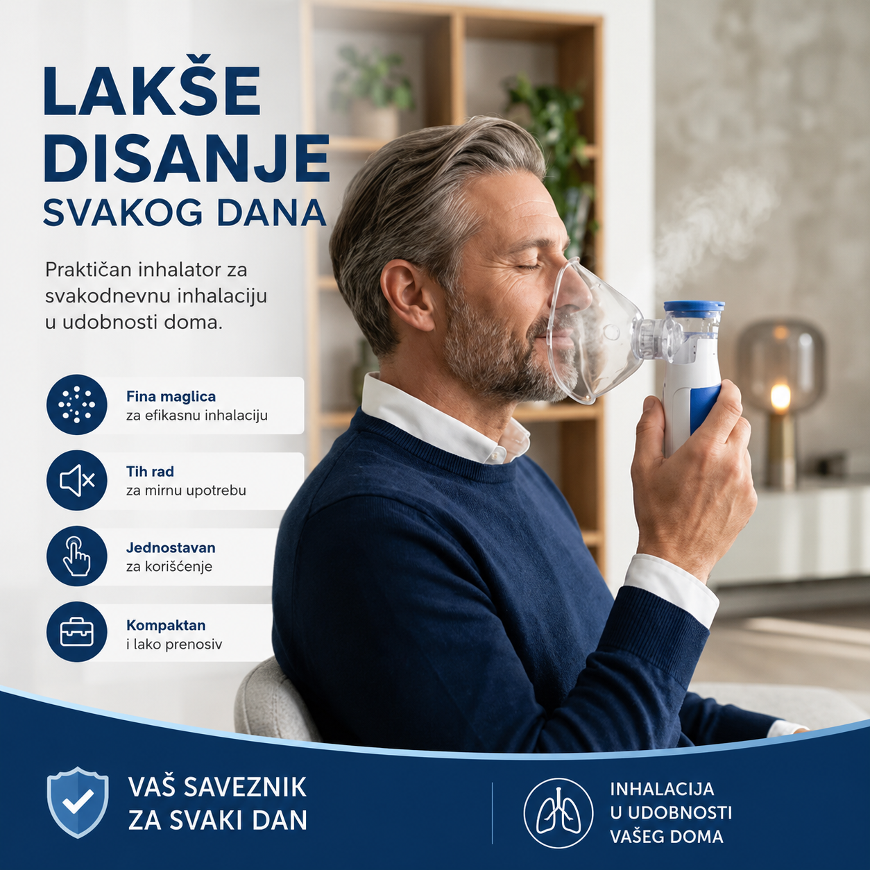 Ultrazvučni inhalator za celu porodicu – Mesh tehnologija