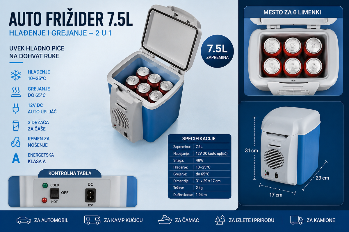 Frižider od 7.5 litara