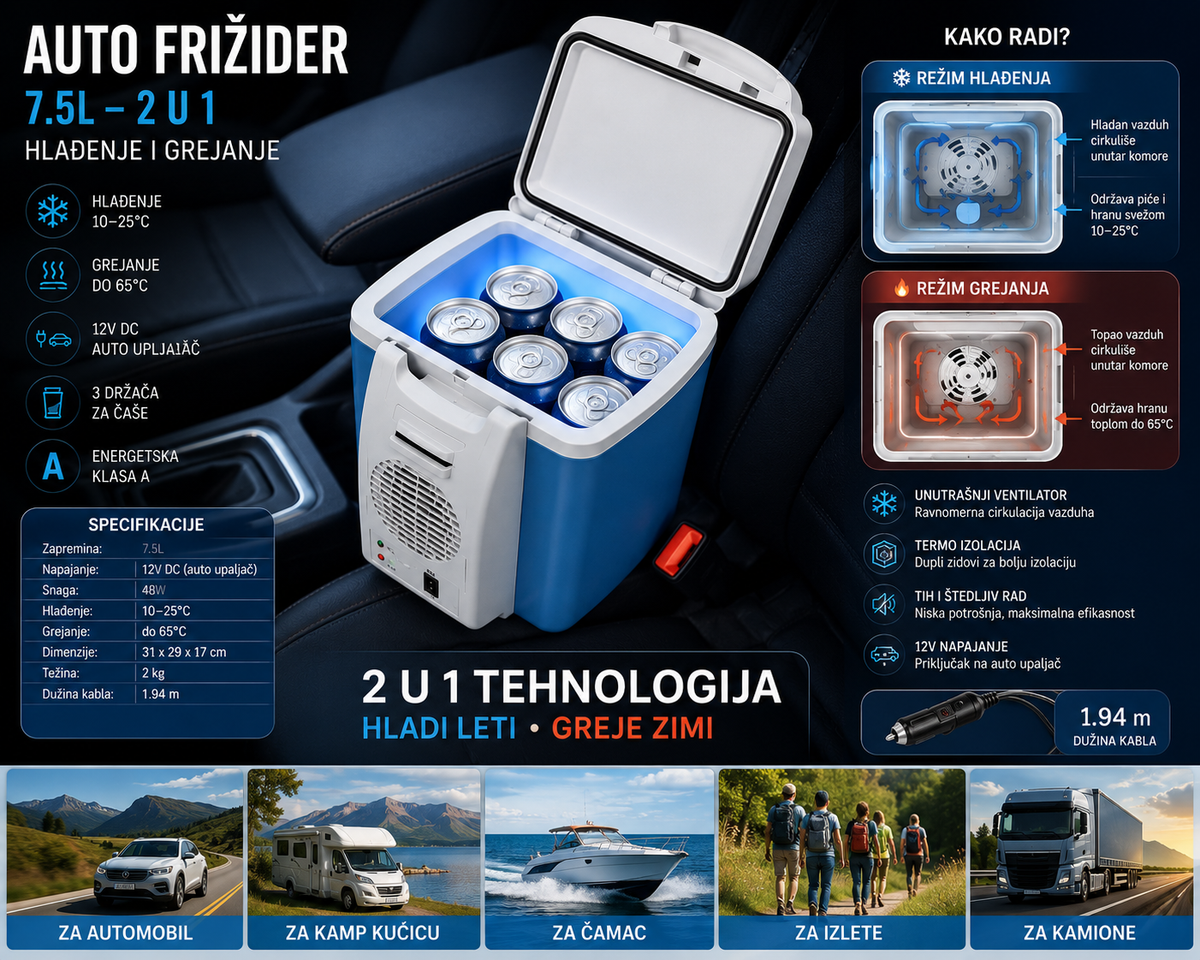 Frižider od 7.5 litara