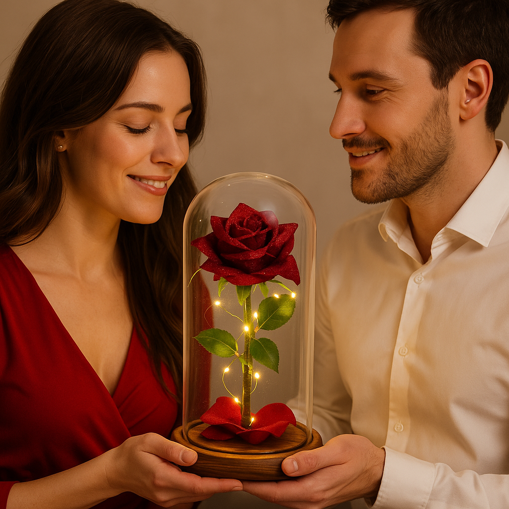 Dehidrirana Ruža u Staklenom Zvonu