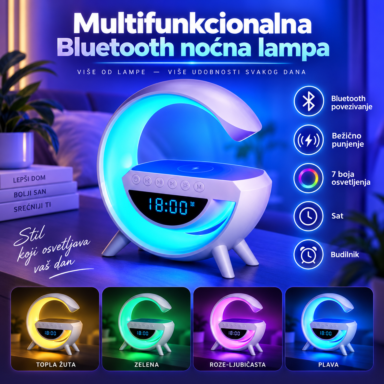 Inteligentna G LED Lampa