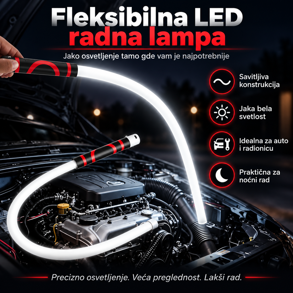 Fleksibilna LED Radna Lampa