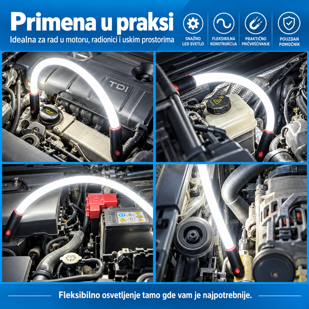 Fleksibilna LED Radna Lampa