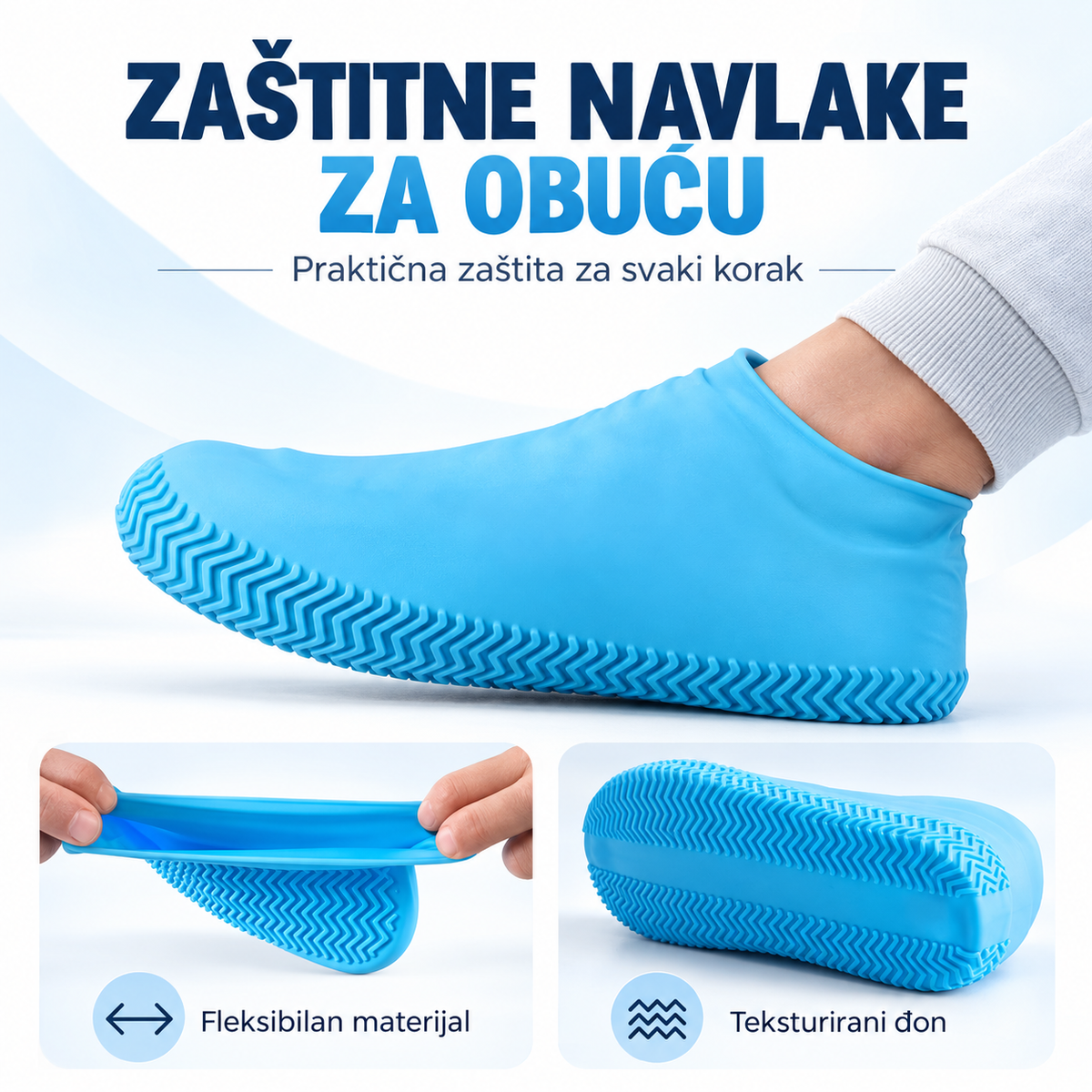 Vodootporne silikonske navlake za obuću