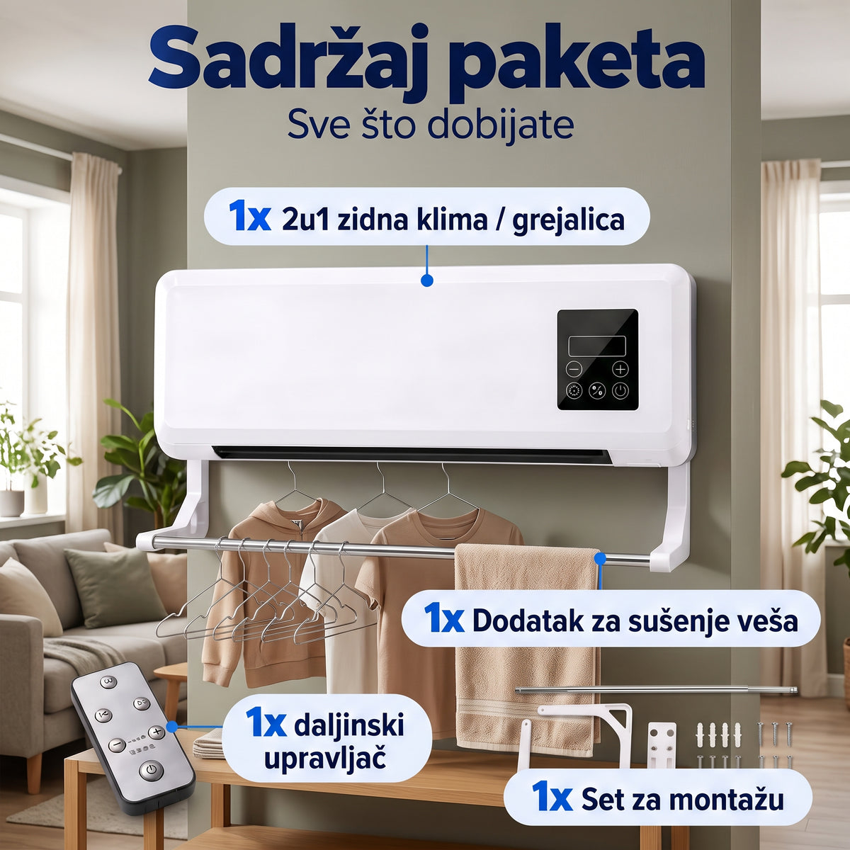2u1 Klima i Grejalica (Garancija)