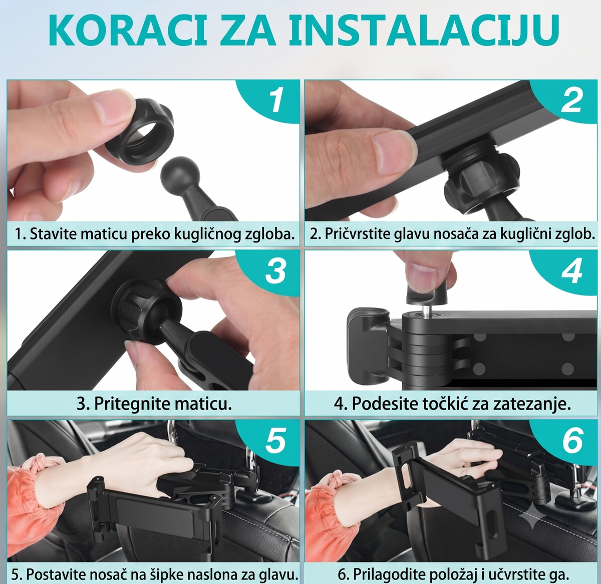 Podesivi držač za tablet i telefon