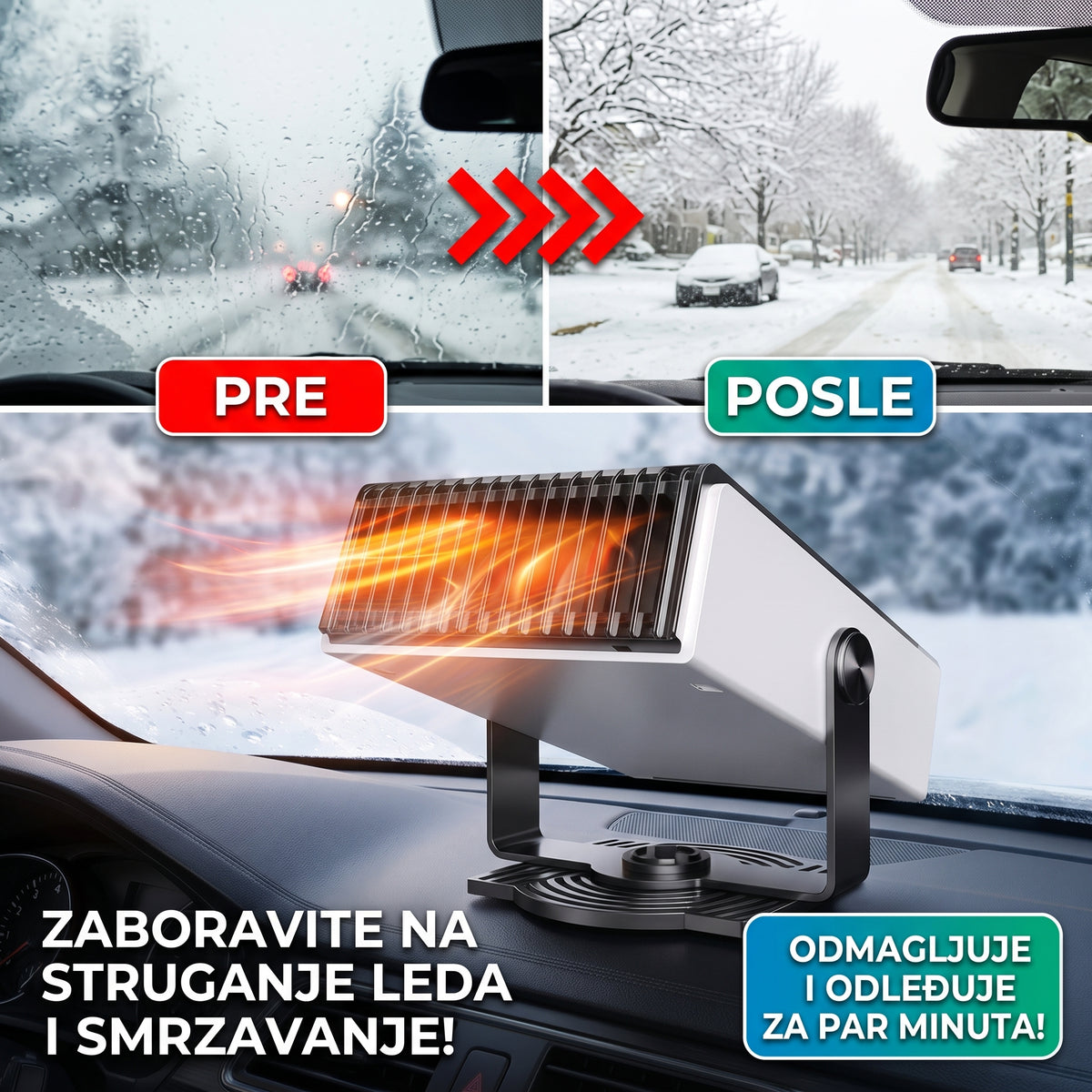 Auto Grejač Ventilator 2u1