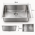 Dimenzije INOX sudopere 68 × 45 × 22 cm