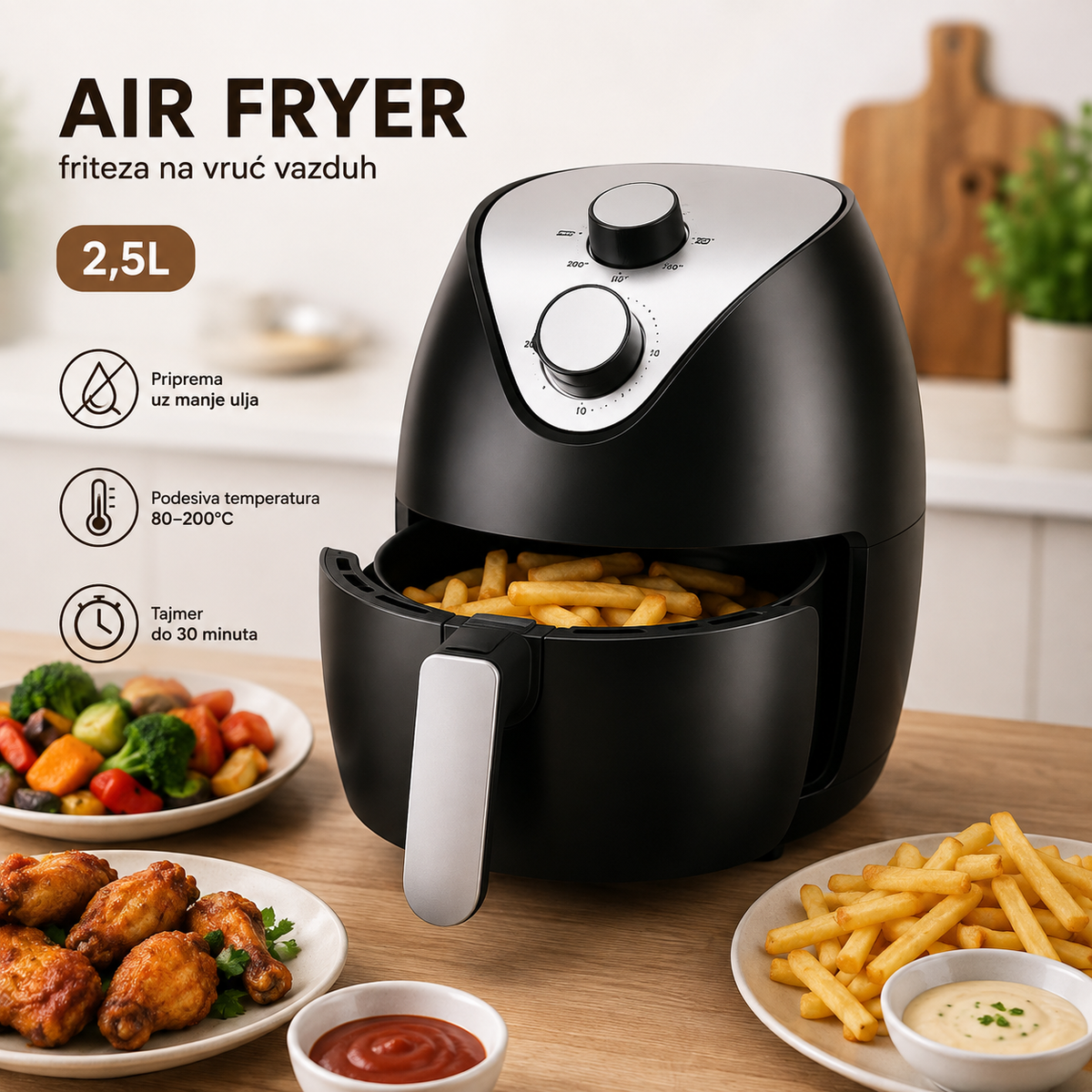 Air Fryer friteza na vruć vazduh