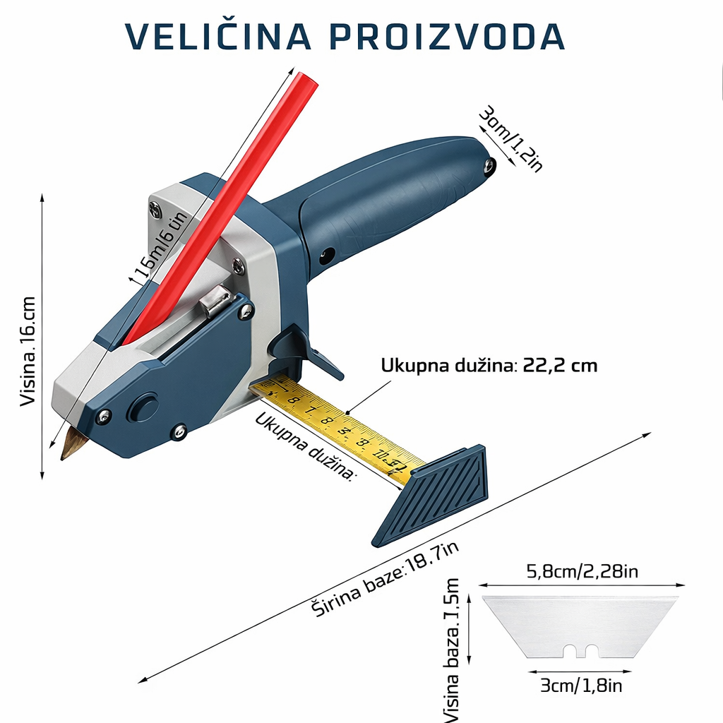 Profesionalni alat za precizno sečenje gips ploča