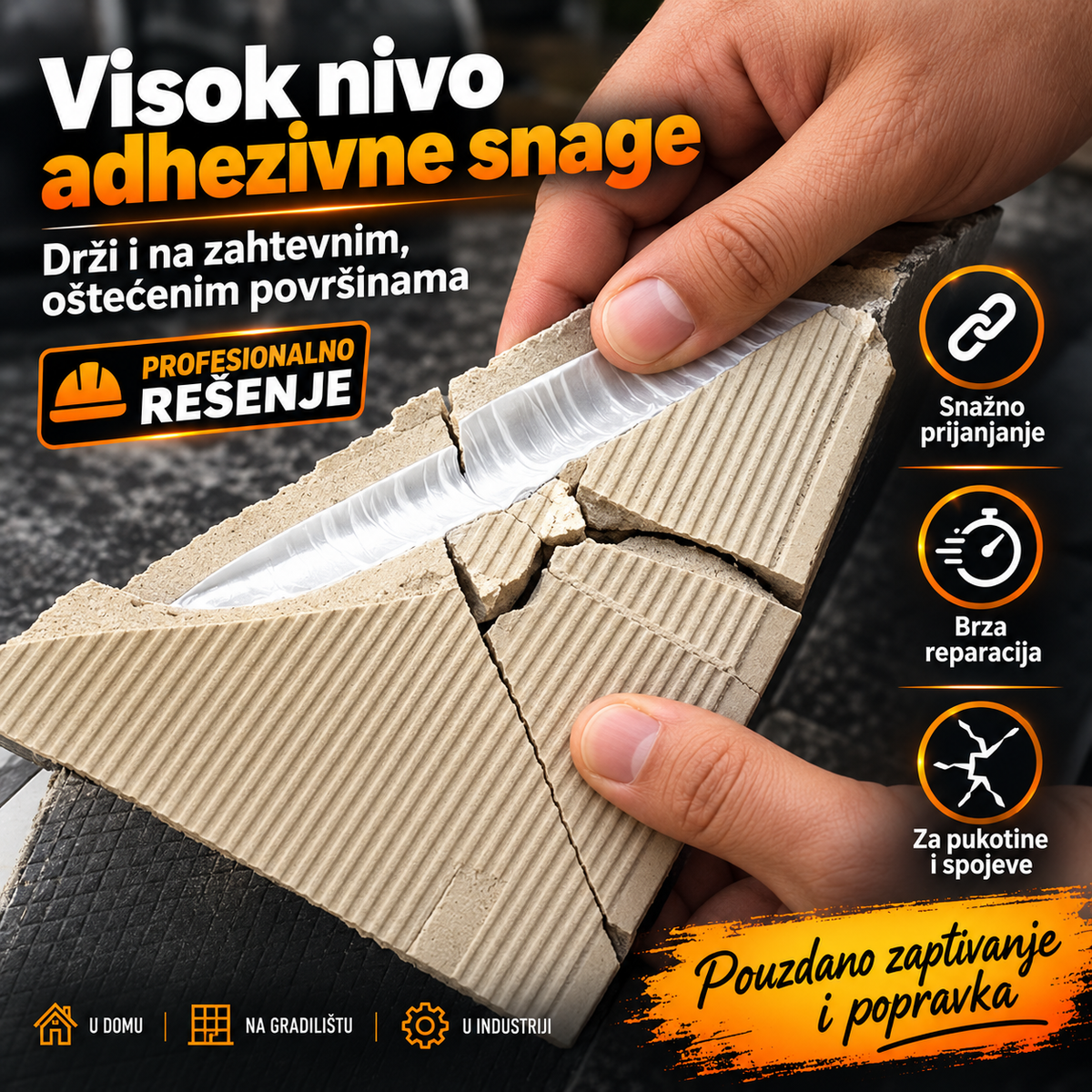 Aluminijumska traka za zaptivanje (1+1)