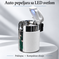 Auto pepeljara sa poklopcem i LED osvetljenjem