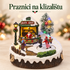Novogodišnje LED klizalište sa prodavnicom SKATE SHOP i figuricama klizača