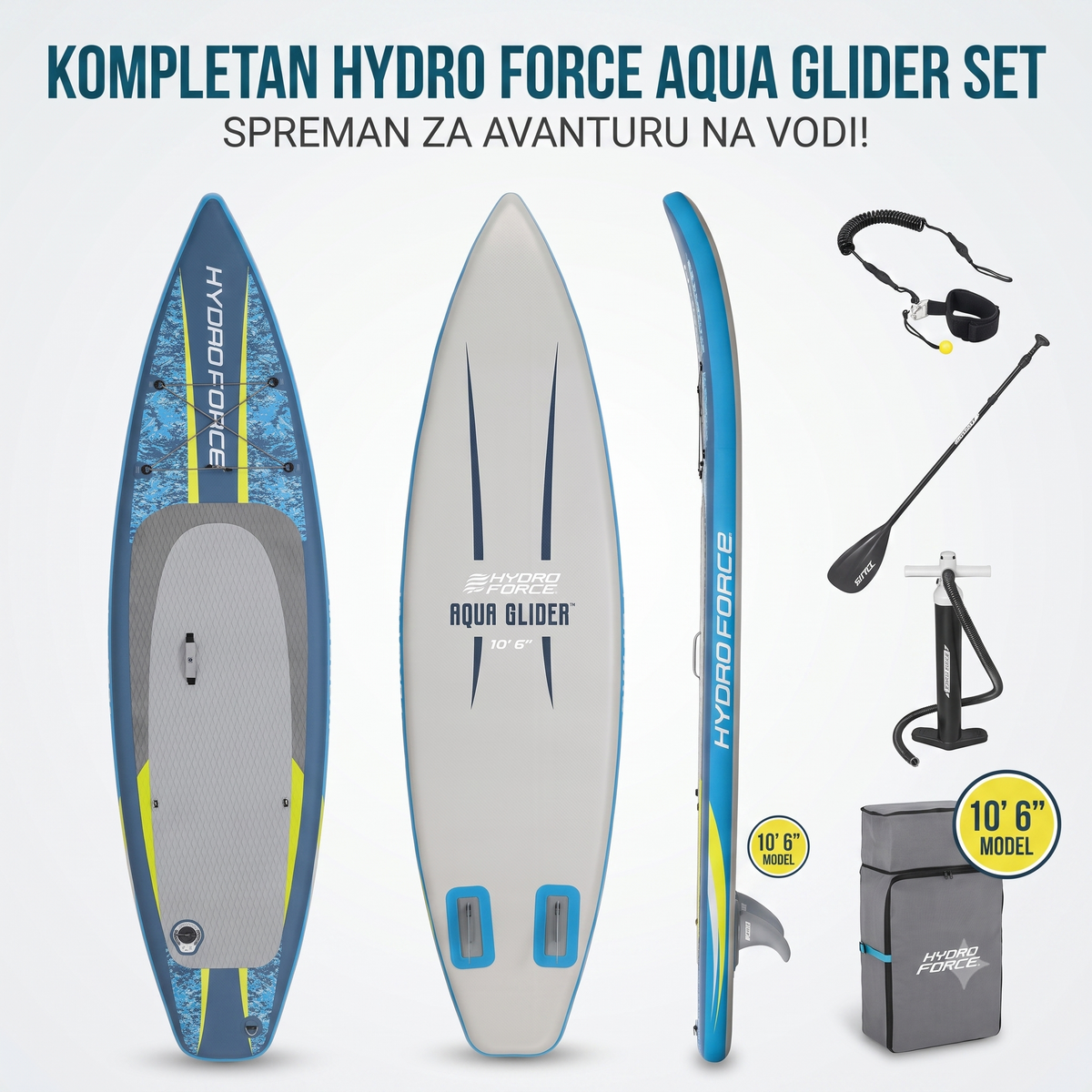 Bestway Hydro-Force Aqua Glider Touring SUP daska na naduvavanje 320×79×12 cm