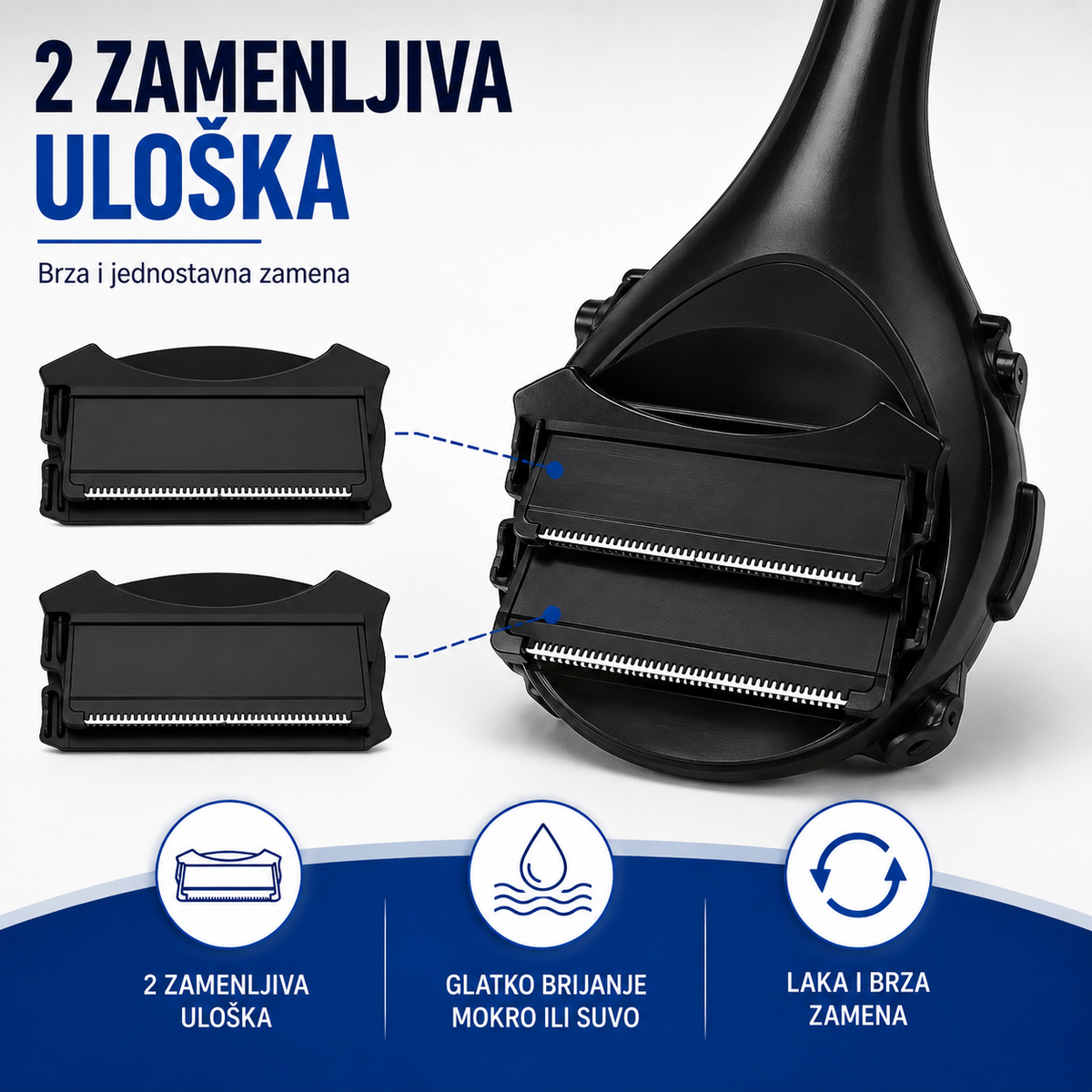 Brijač za leđa sa dugom drškom