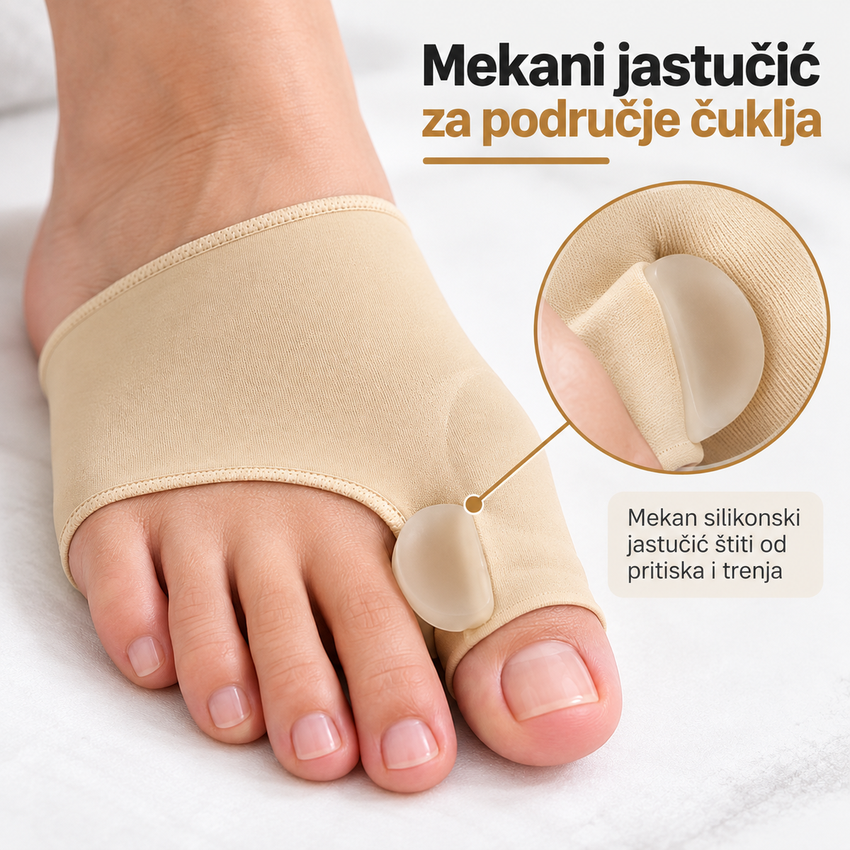 Čarape sa zaštitnim jastučićem za čukljeve