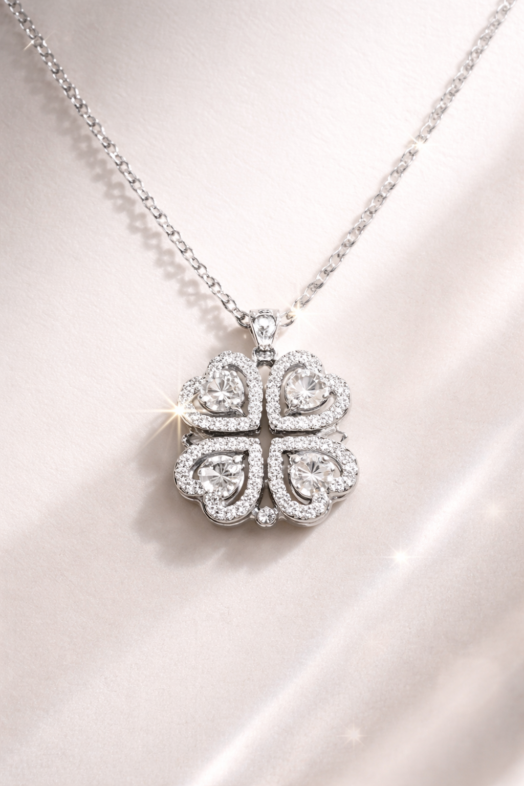 Ogrlica Detelina od Srebra - detalj