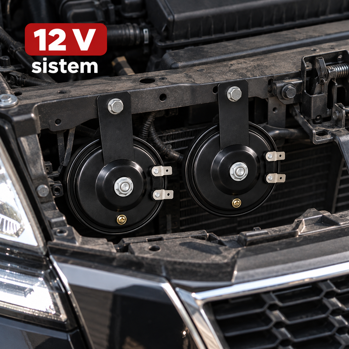 Dupla električna sirena za automobil