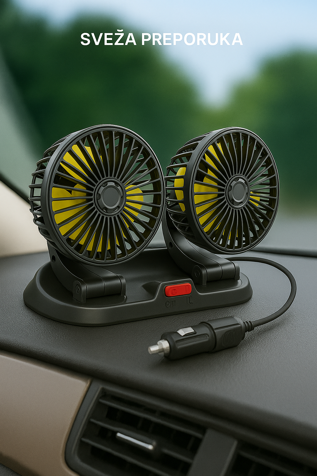 Dupli Ventilator za Automobil