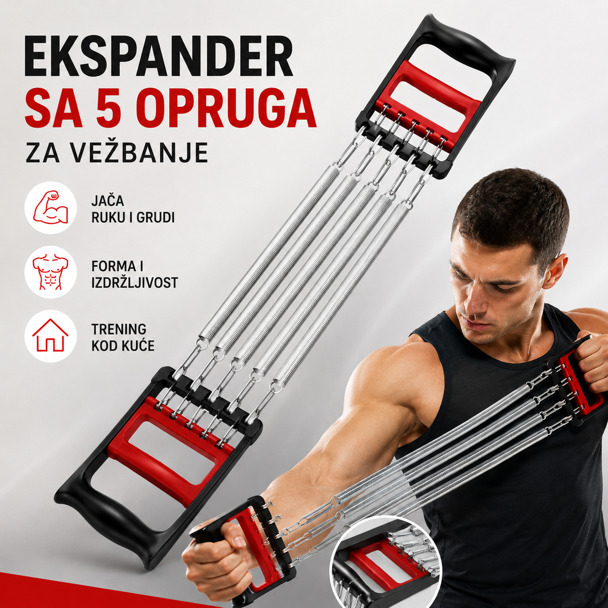 Ekspander sa 5 opruga za vežbanje
