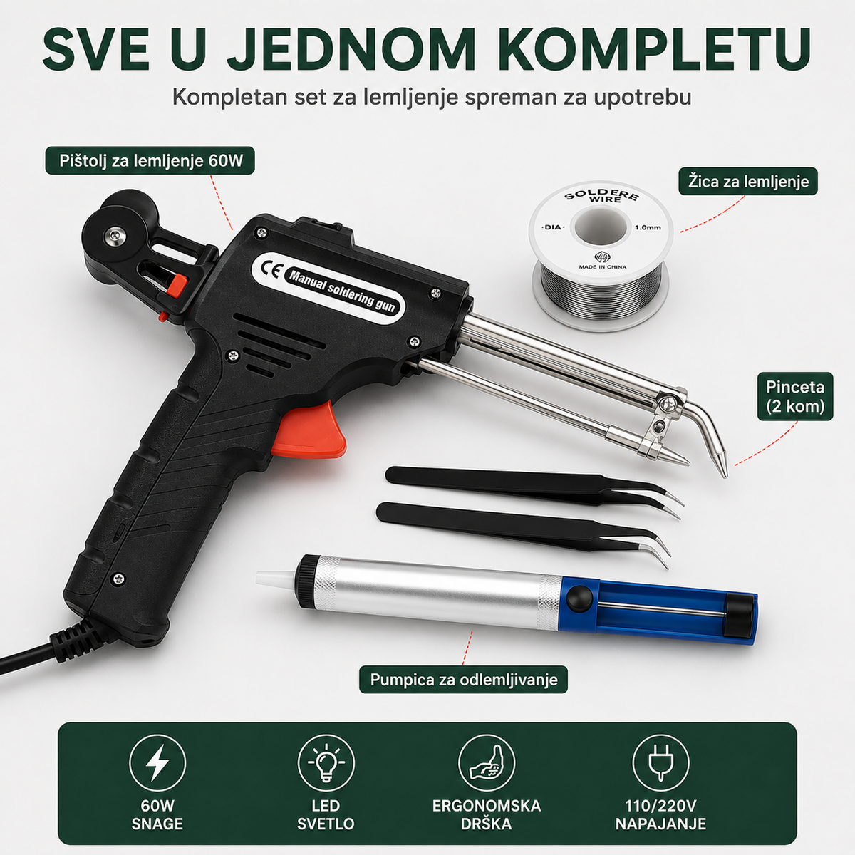 Električni set za lemljenje