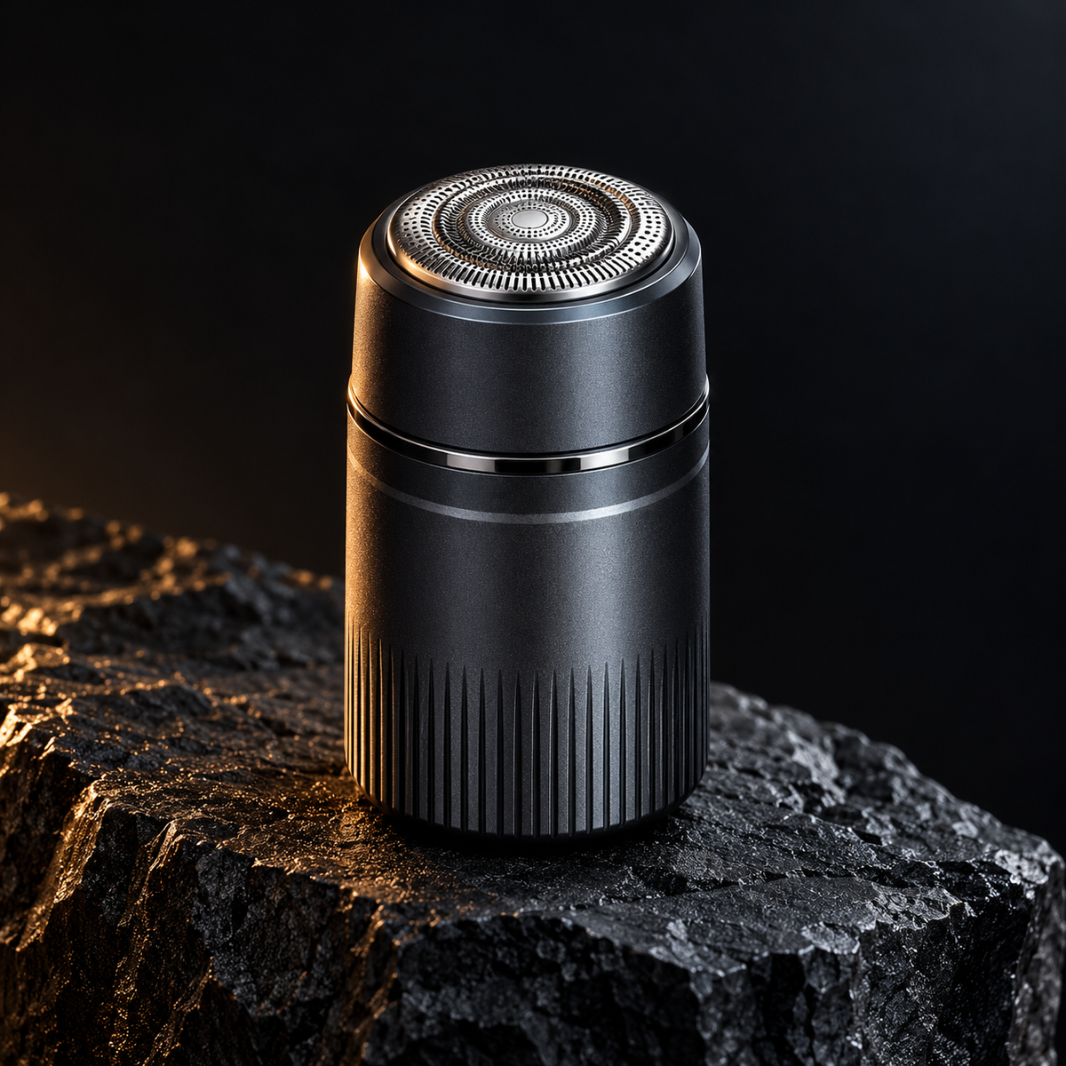 FLAWLBSS MINI на црном камену — AI студијска визуализација, без текста