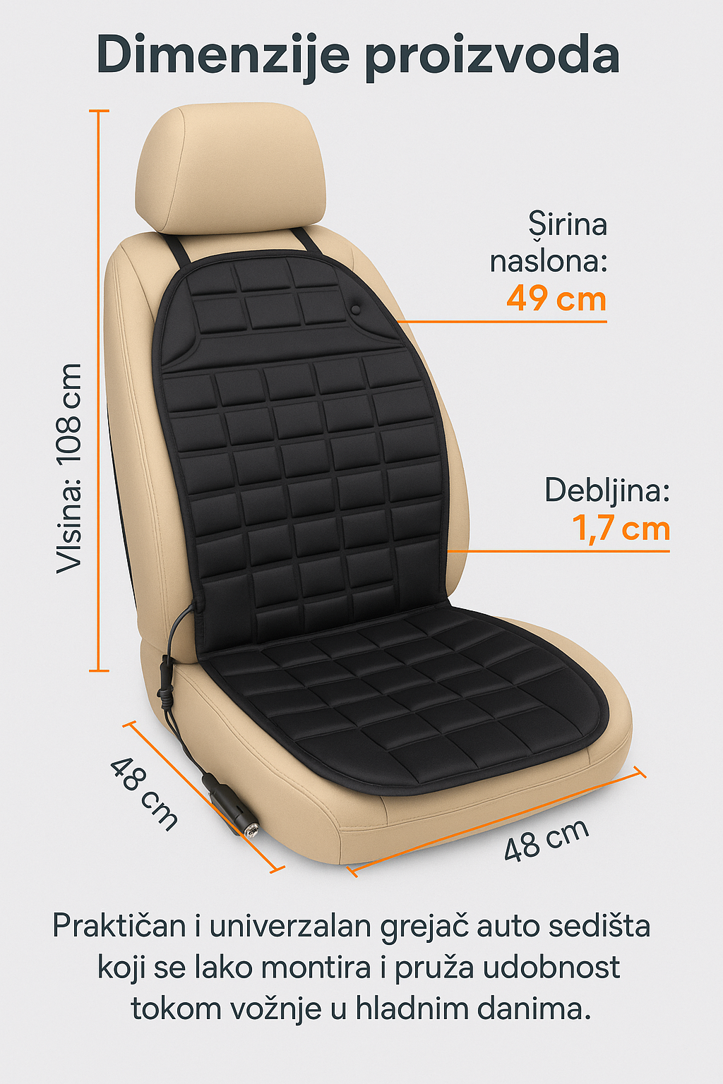 Grejač Sedišta za Automobil