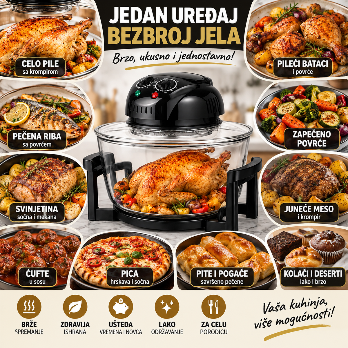 Halogena pećnica Silver Criest