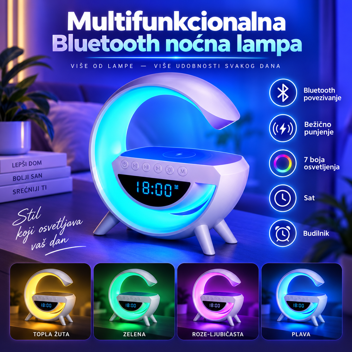 Inteligentna G LED Lampa