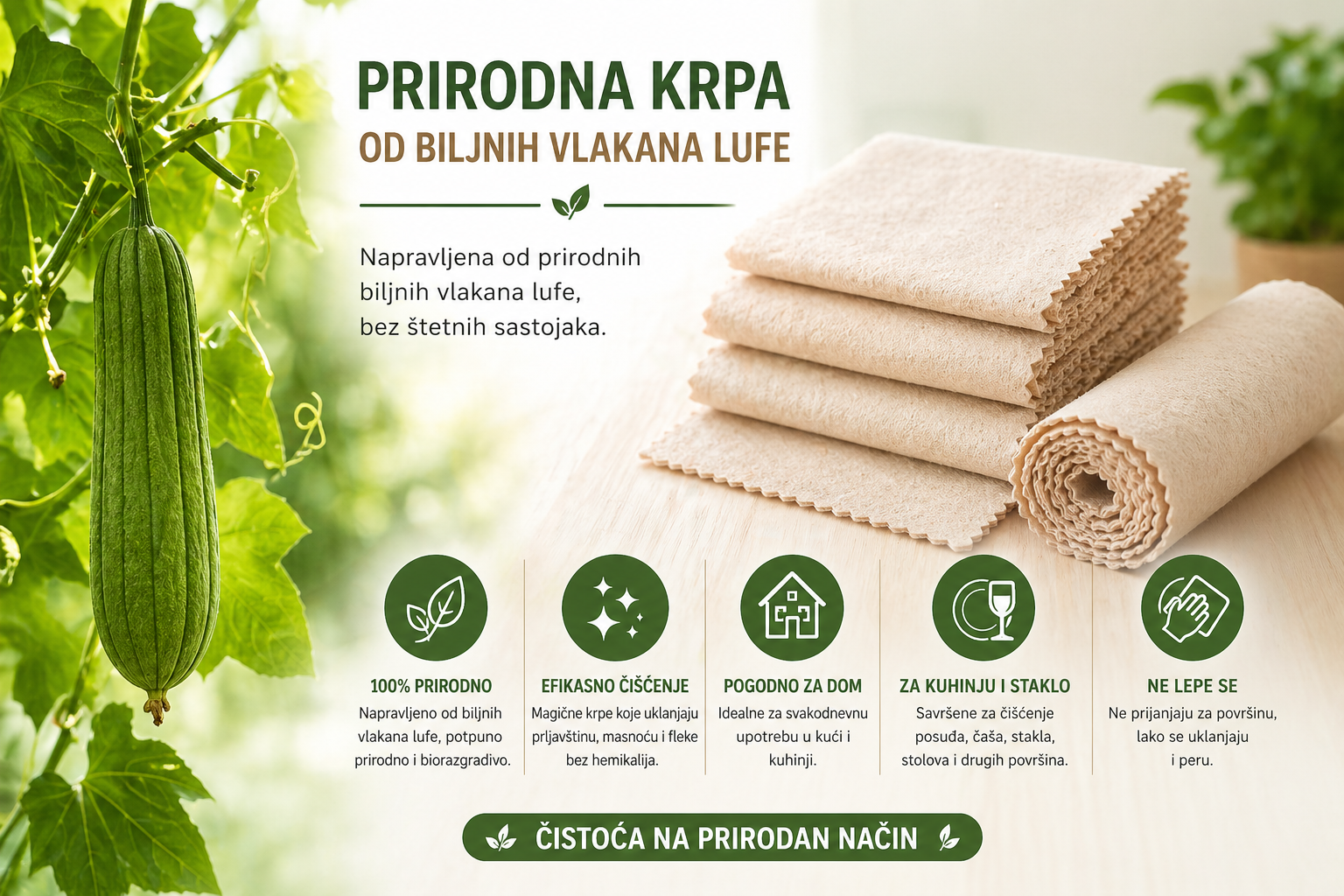 Karakteristike krpa od lufe