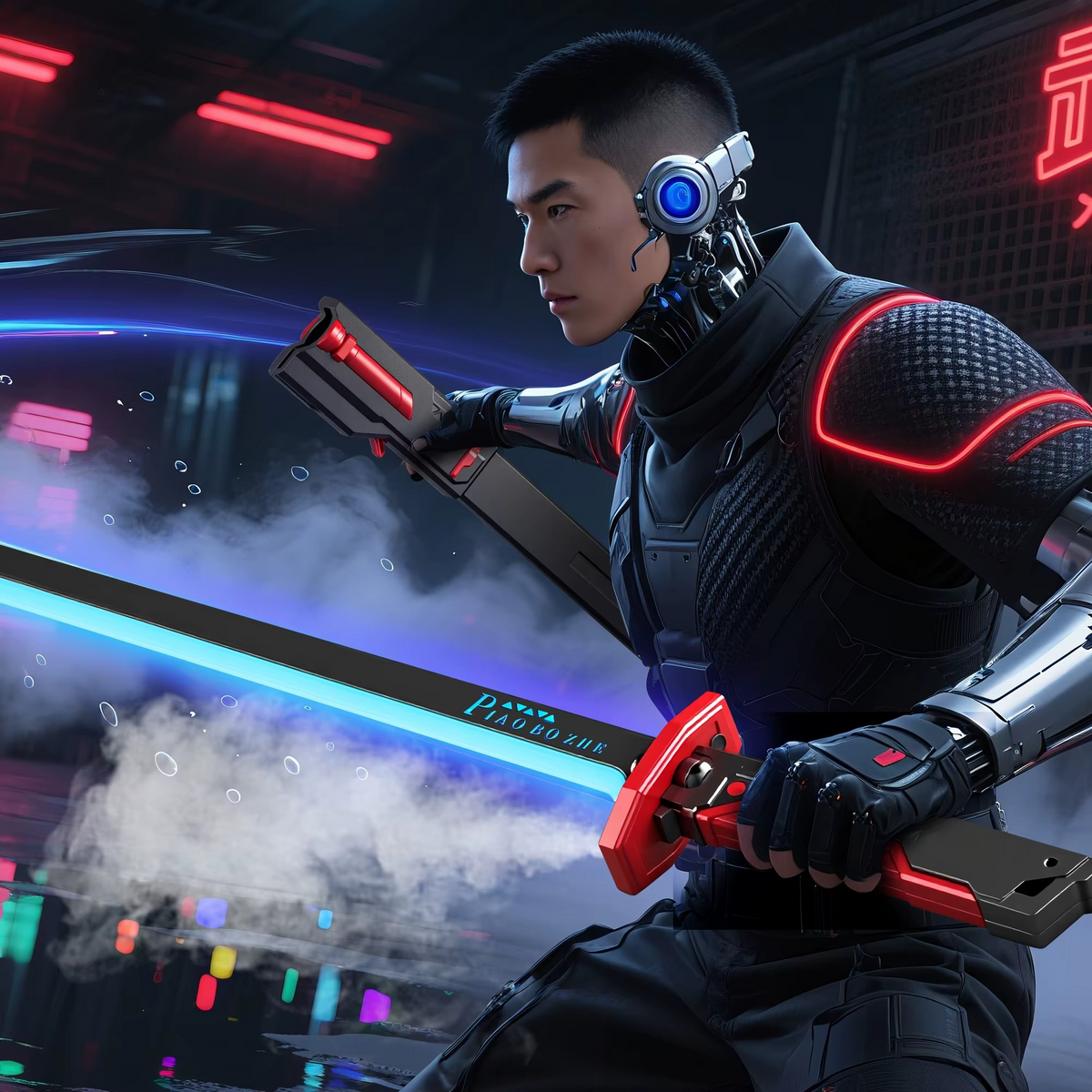 LED Katana sa Maglenim Efektom