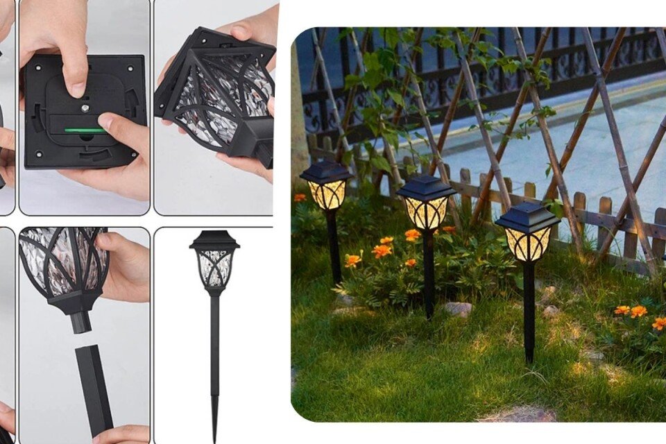LED Solarna baštenska svetla IP44, Leural (6 kom)