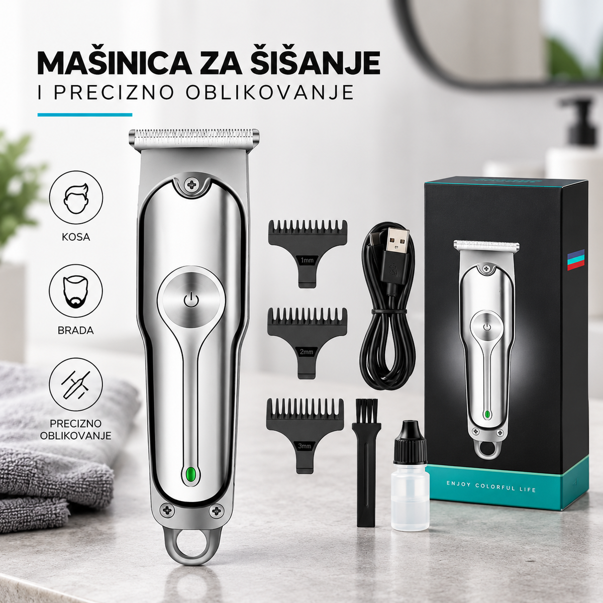 Mašinica za šišanje i precizno oblikovanje