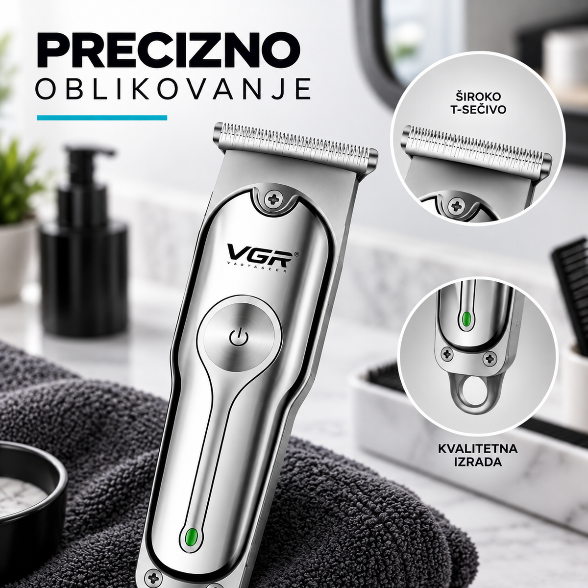 Mašinica za šišanje i precizno oblikovanje