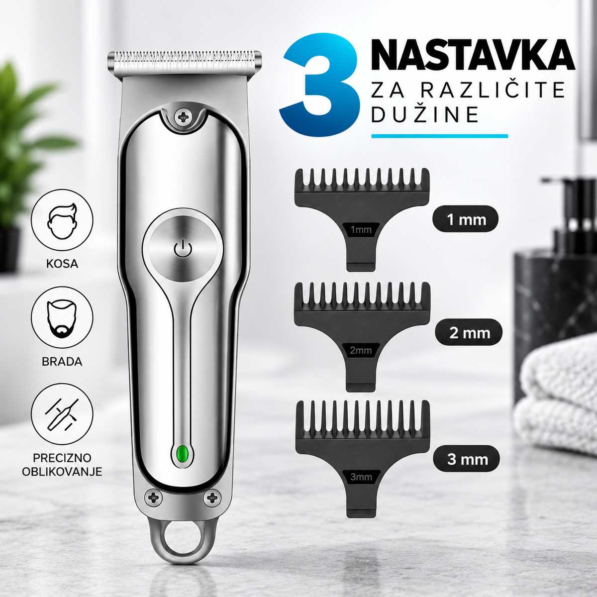 Mašinica za šišanje i precizno oblikovanje