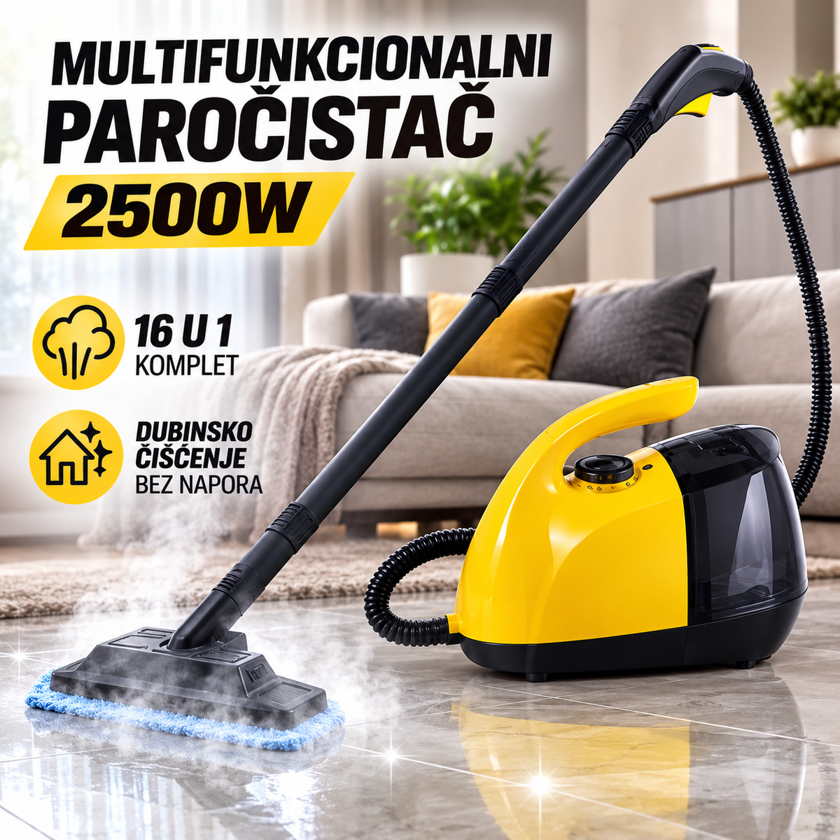 Multifunkcionalni paročistač 2500W