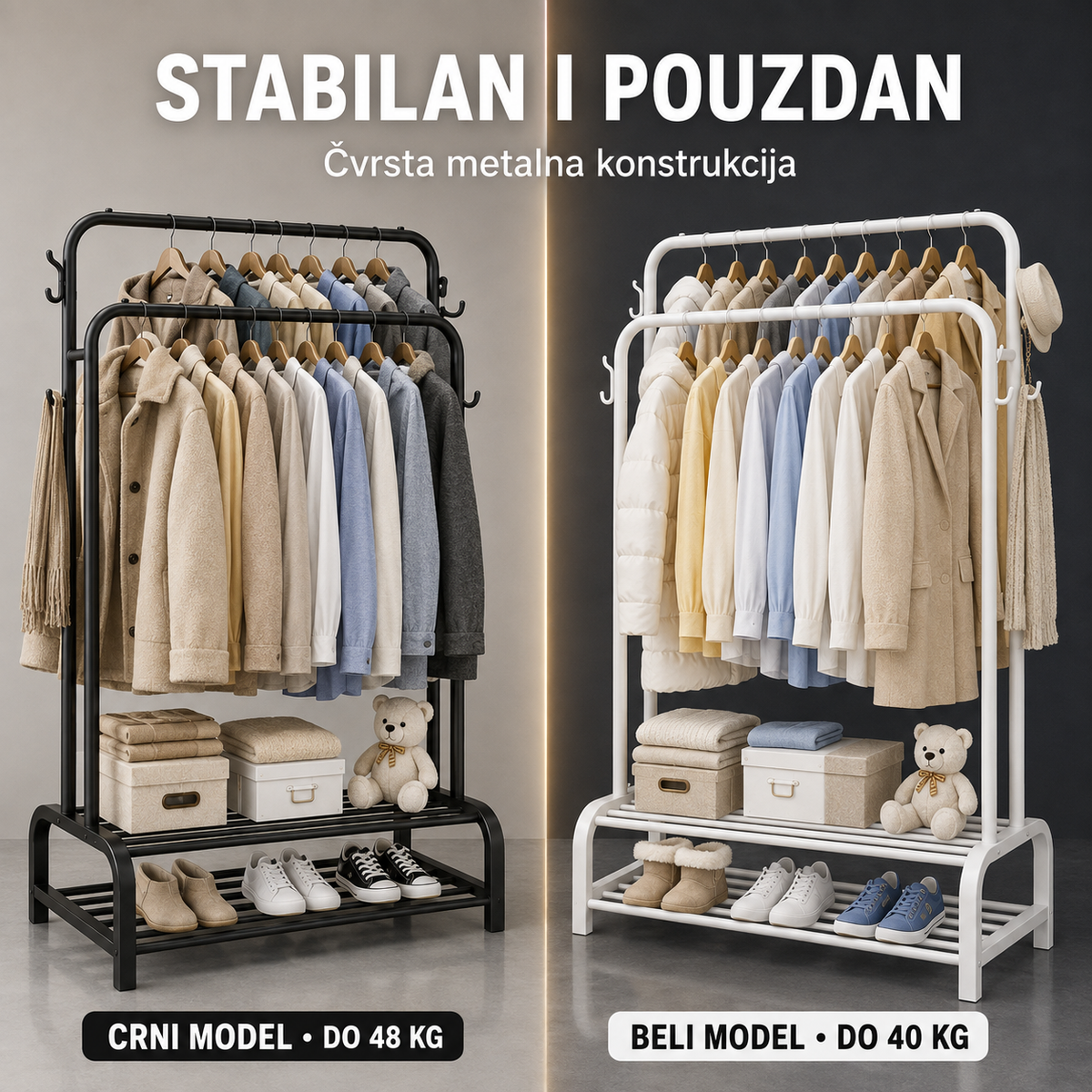 Multifunkcionalni stalak za garderobu