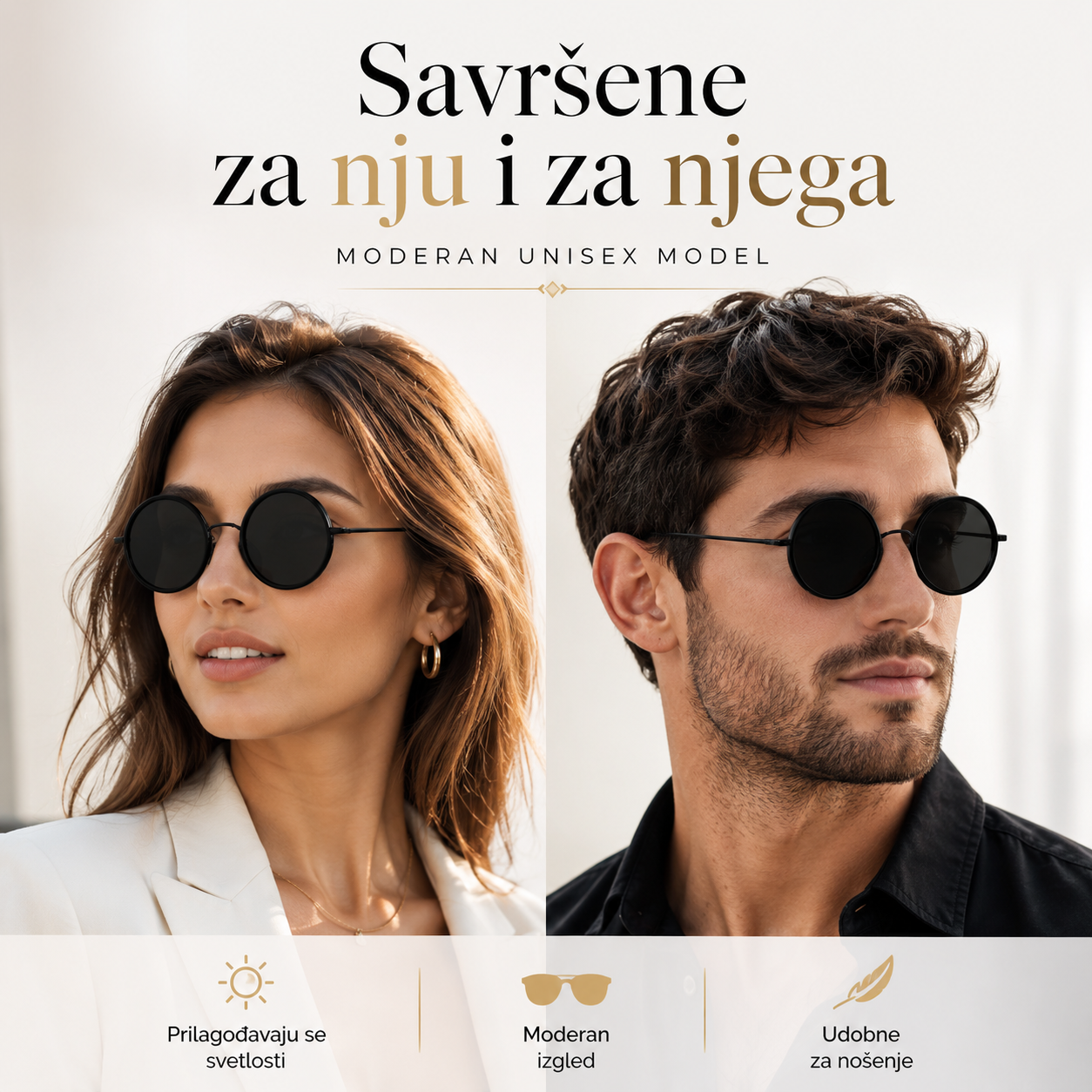 Naočare sa CPL filterom + kartice za parfem