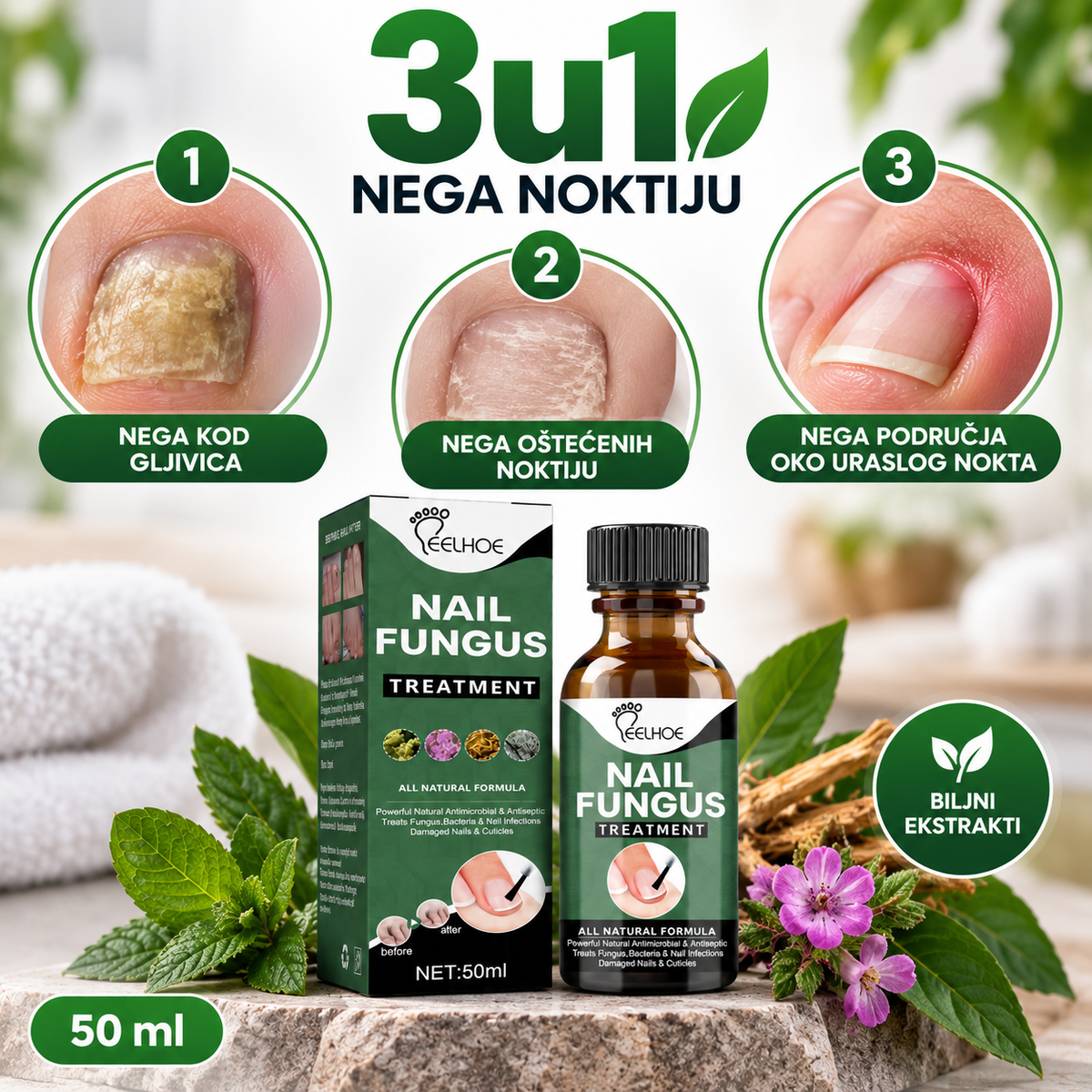 3u1 Ulje za Negu Noktiju i Kože Oko Nokta