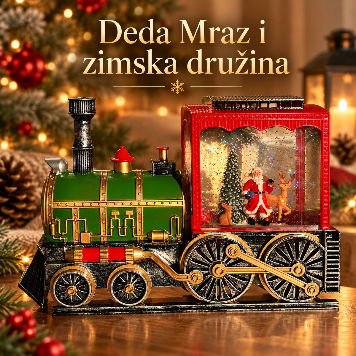 Novogodišnja Lokomotiva sa Deda Mrazom i Irvasima – detalji i izgled